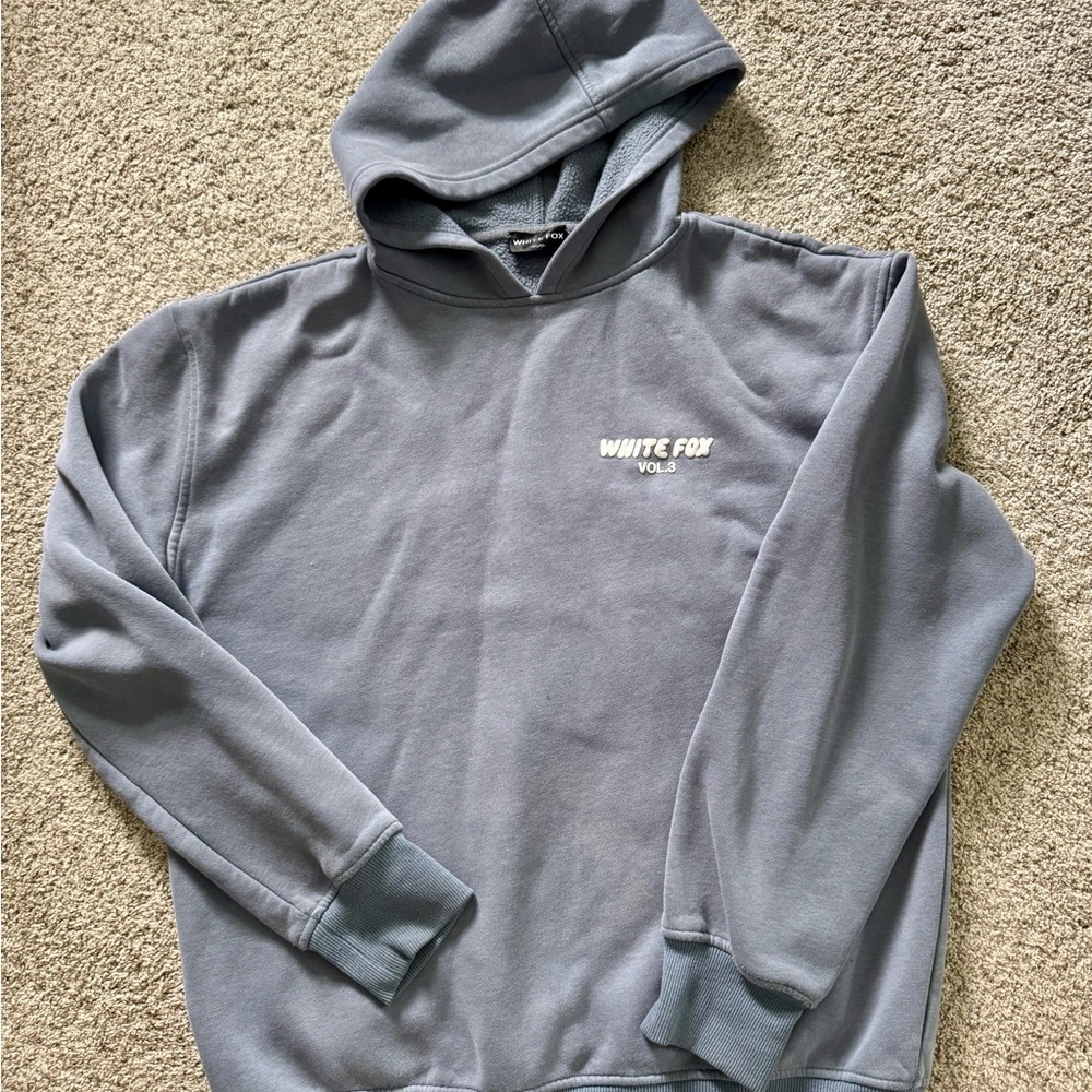 White Fox Boutique hoodie - color ocean blue